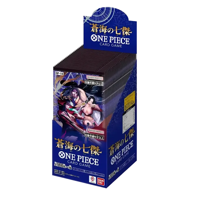 One Piece | The Azure Sea's Seven Japanese Booster Box – OP14 | 24 Packs | 144 Cards